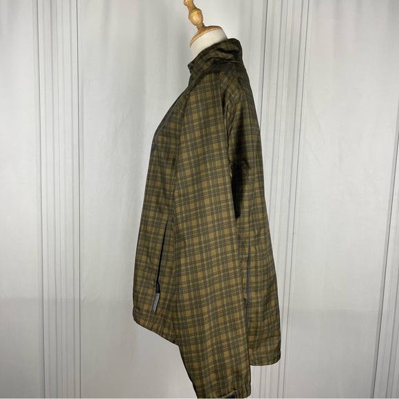 Women’s Bontrager Commuting Shell Rain Jacket, Olive/Black Plaid, Size‎ L - Picture 9 of 15